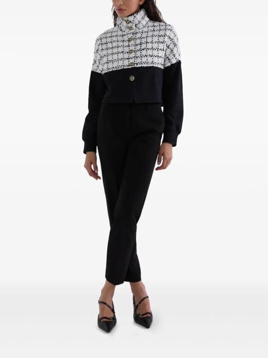 25FW 칼라거펠트 자켓 A3W20005 999 black BIANCO NERO - KARL LAGERFELD