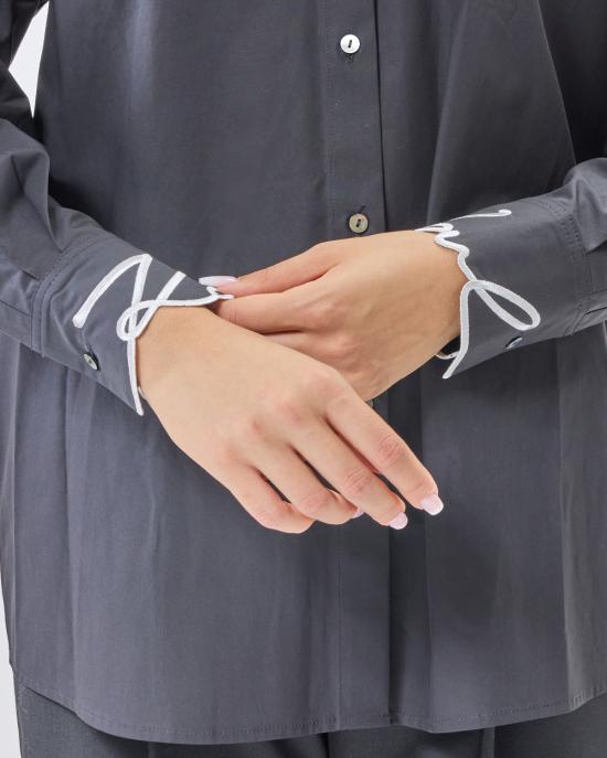 26SS 칼라거펠트 셔츠 A3W11023 999 black NERO - KARL LAGERFELD