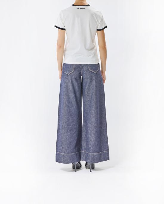 25FW 칼라거펠트 반팔 티셔츠 A3W17078 B09 OFF WHITE - KARL LAGERFELD