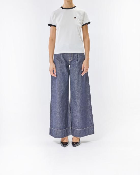 25FW 칼라거펠트 반팔 티셔츠 A3W17078 B09 OFF WHITE - KARL LAGERFELD