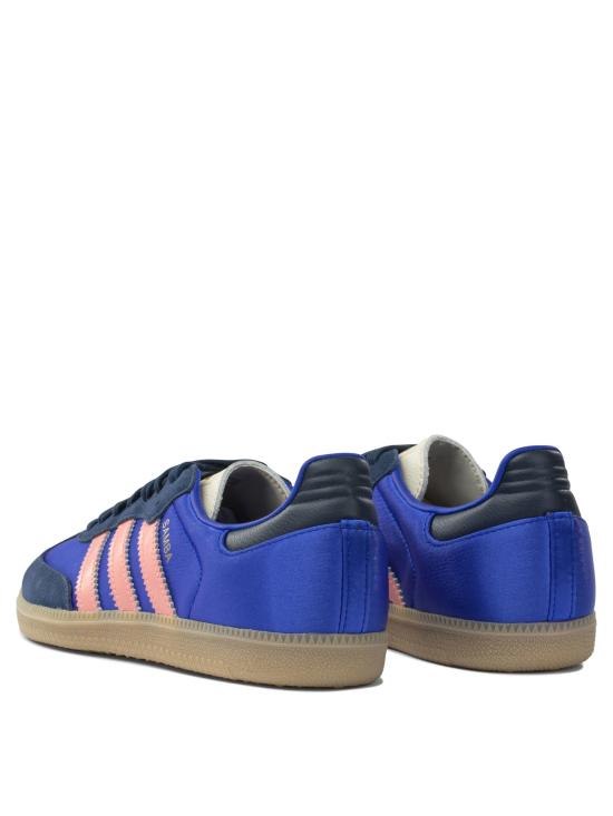 25FW 아디다스 삼바 OG 새틴 스웨이드 스니커즈 JS1317LUCBLUNINDIGGUM3 - ADIDAS