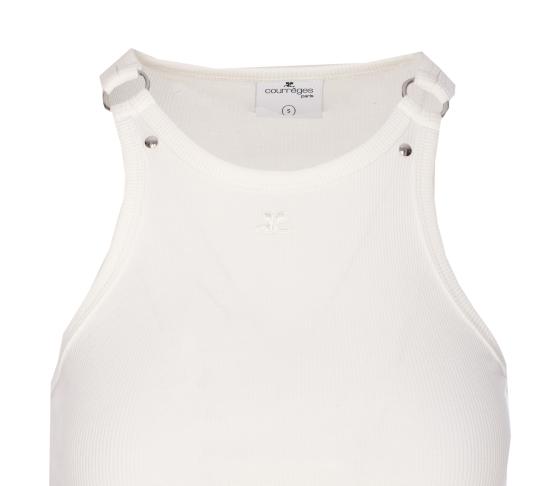 25FW 쿠레쥬 긴팔 티셔츠 325JDE142JS0194 0001 White - COURREGES