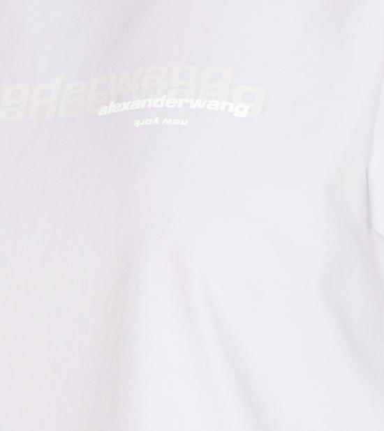25FW 알렉산더 왕 반팔 티셔츠 1CC3251103 120 White - ALEXANDER WANG