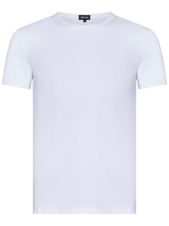 25FW 에르메네질도제냐 반팔 티셔츠 N3M201810 105 White