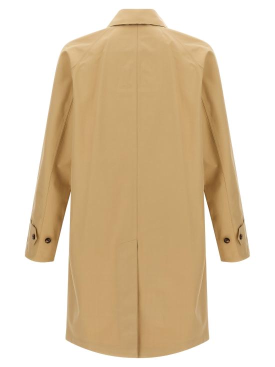 25FW 버버리 미드렝스 본디드 개버딘 카 코트 8110195FLAX - BURBERRY