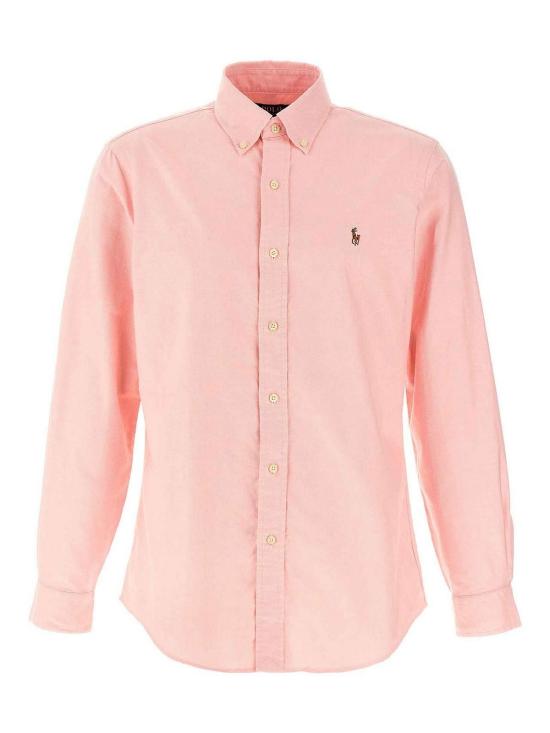  폴로 랄프로렌 컬러 포니 자수 커스텀 핏 버튼 다운 셔츠  710792041003 Nude Neutrals