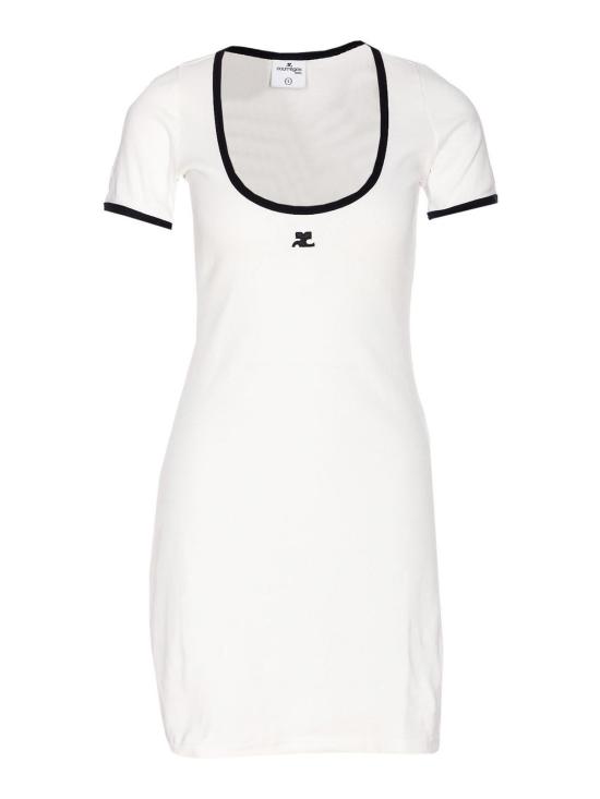 쿠레쥬 미디 원피스 225JRO600JS02030098 White