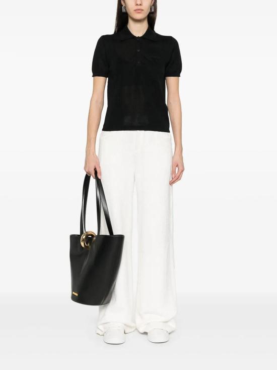  몽클레어 폴로 티셔츠 0939A00004M6440999 Black - MONCLER