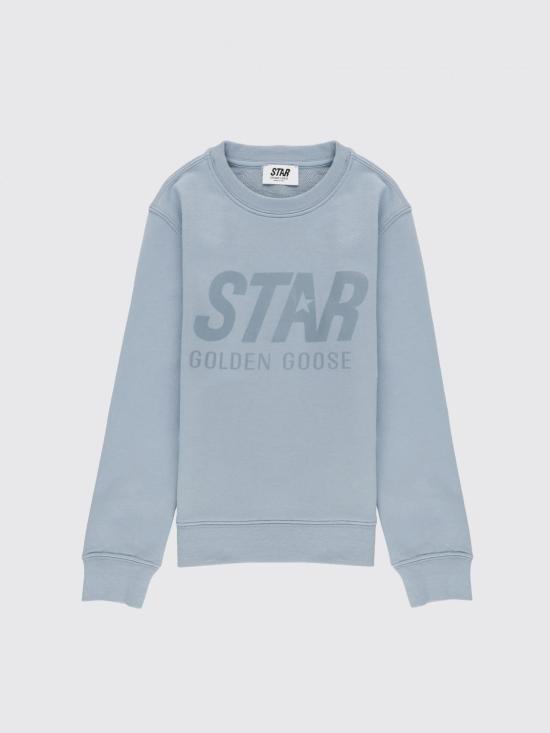 25FW [키즈] 골든구스 풀오버 GKP01271P00224750813 Gnawed Blue