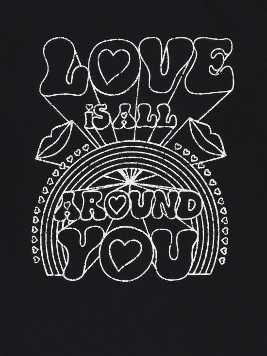 25FW [키즈] 스텔라 맥카트니 티셔츠 TX8C01Z0434 961 Black - STELLA MCCARTNEY