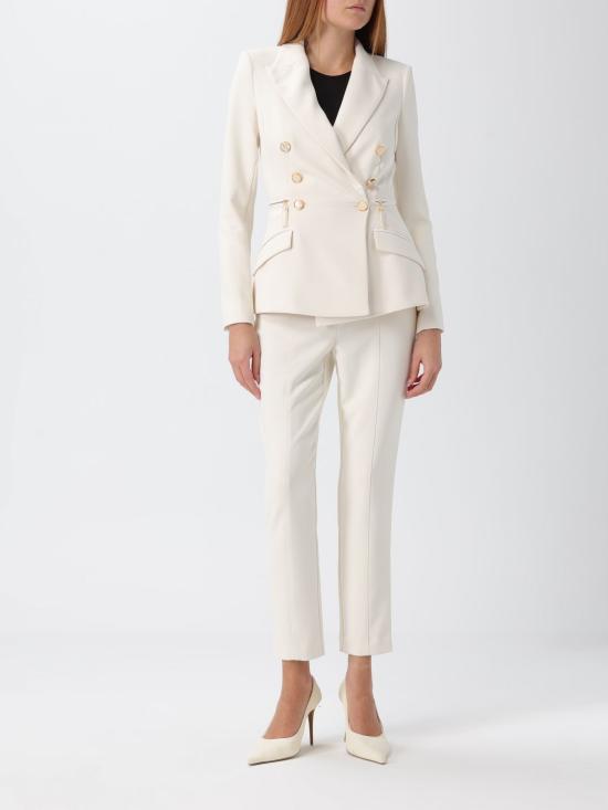 25FW 엘리자베타프랜치 스트레이트 팬츠 PA108 DZ9 White - ELISABETTA FRANCHI