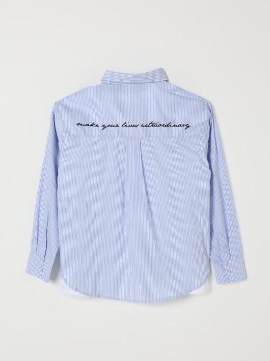 25FW [키즈] 엠에스지엠 셔츠 F5MSJGSI116 MS053 Blue - MSGM