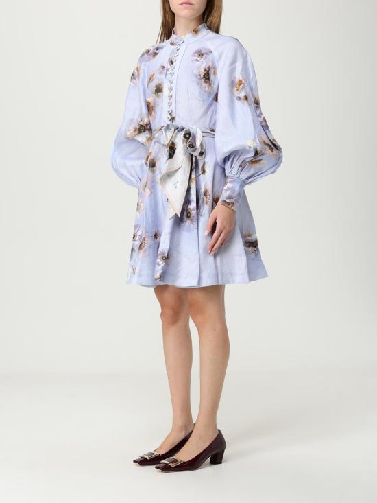 25FW 짐머만 히프노틱 버튼 미니 드레스 3970DF251 LILPP Lilac - ZIMMERMANN