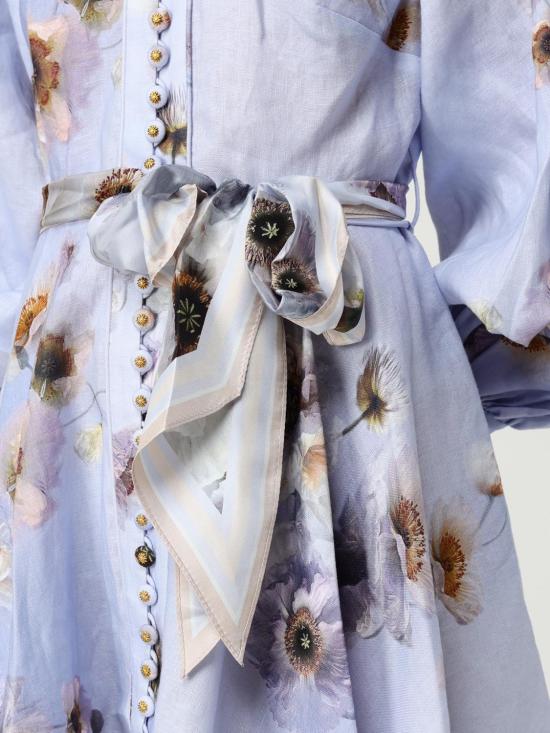 25FW 짐머만 히프노틱 버튼 미니 드레스 3970DF251 LILPP Lilac - ZIMMERMANN