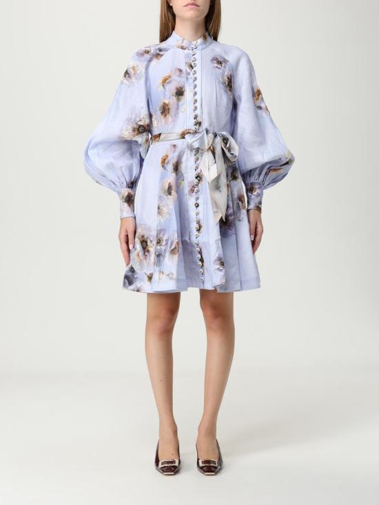 25FW 짐머만 히프노틱 버튼 미니 드레스 3970DF251 LILPP Lilac