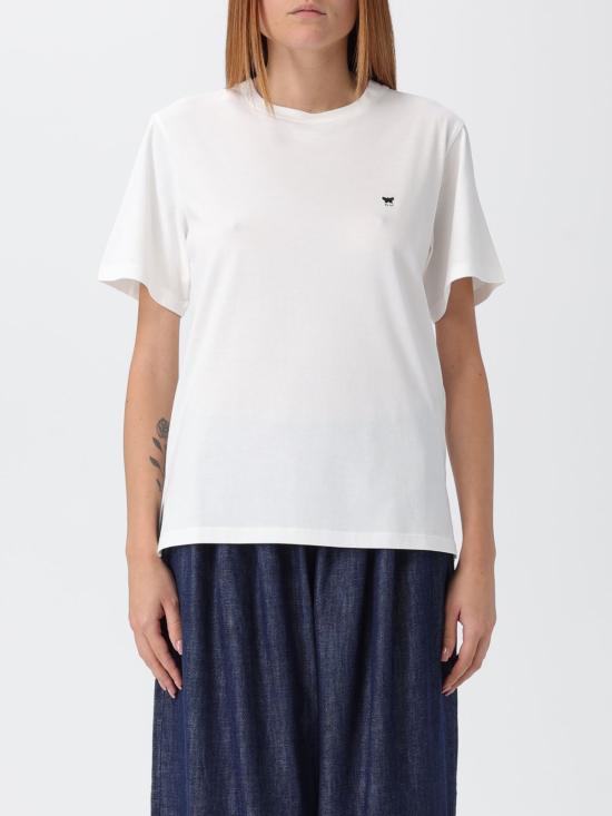 25FW 위켄드막스마라 반팔 티셔츠 2525976021600 001 Beige