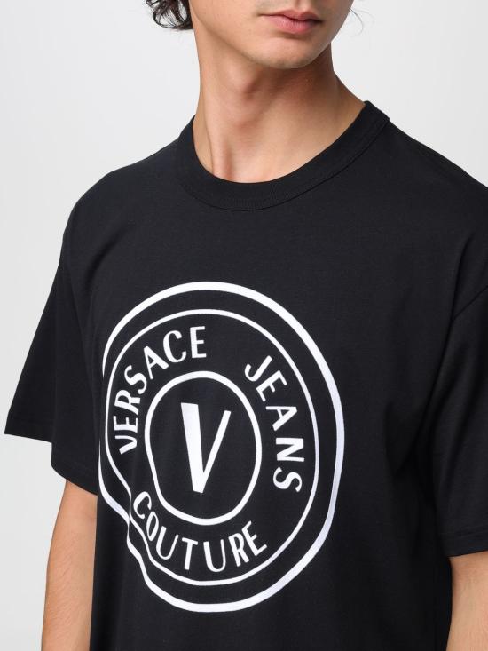 25FW 베르사체 반팔 티셔츠 79GAHE06CJ00E 899 Black - VERSACE