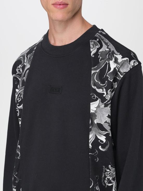 25FW 베르사체 긴팔 티셔츠 79GAI335FS201 899 Black - VERSACE