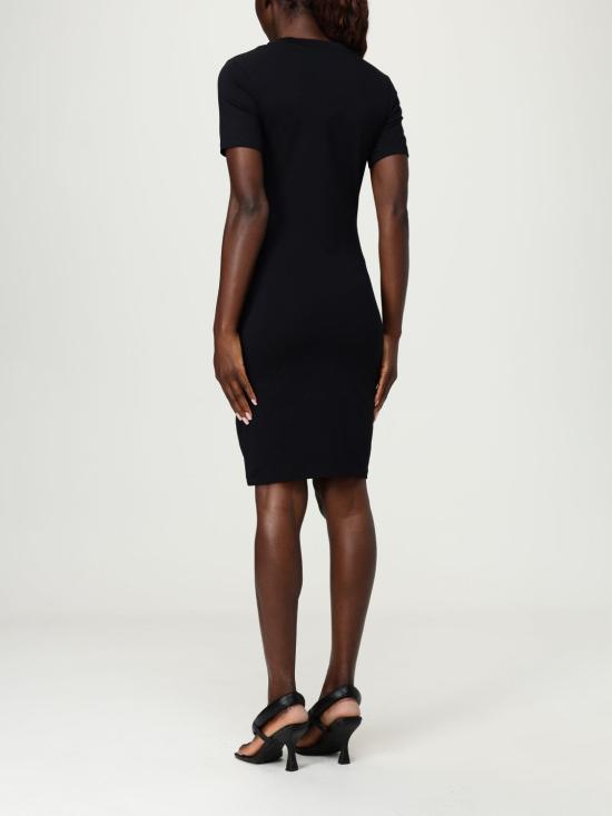 25FW 베르사체 미디 원피스 79HAOE05CJ02E 899 Black - VERSACE