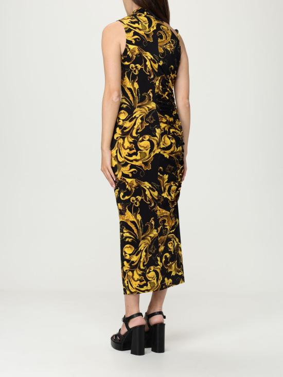 25FW 베르사체 롱 원피스 79HAO909JS500 G89 Black - VERSACE