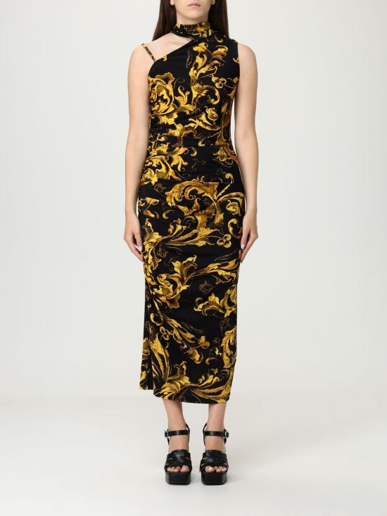 25FW 베르사체 롱 원피스 79HAO909JS500 G89 Black