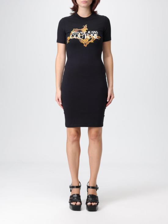 25FW 베르사체 숏 원피스 79HAOE06CJ02E G89 Black