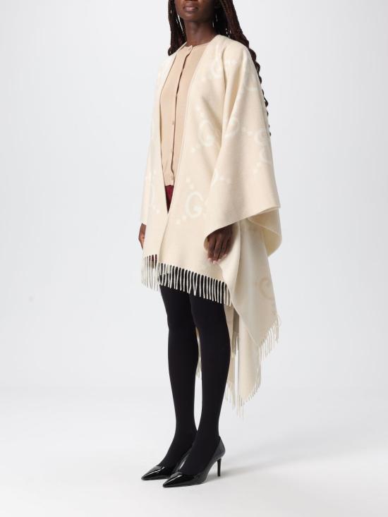 25FW 구찌 리버시블 점보 GG 캐시미어 케이프 7743084GABX 9877 Camel - GUCCI