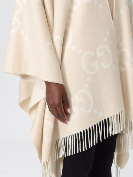 25FW 구찌 리버시블 점보 GG 캐시미어 케이프 7743084GABX 9877 Camel - GUCCI