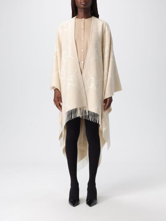 25FW 구찌 리버시블 점보 GG 캐시미어 케이프 7743084GABX 9877 Camel