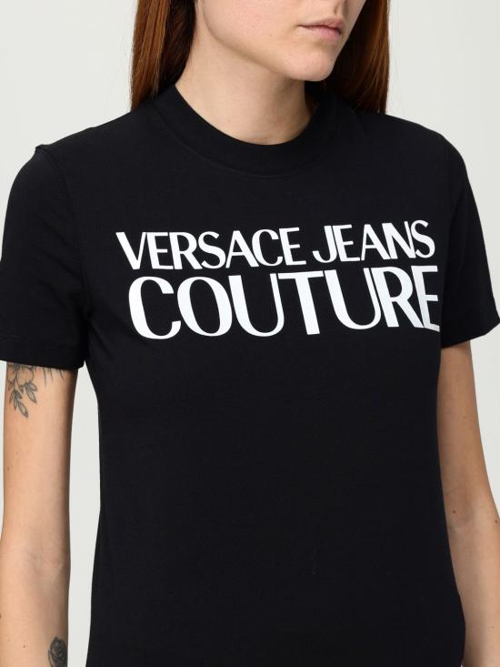 25FW 베르사체 반팔 티셔츠 79HAHE05CJ00E 899 Black - VERSACE
