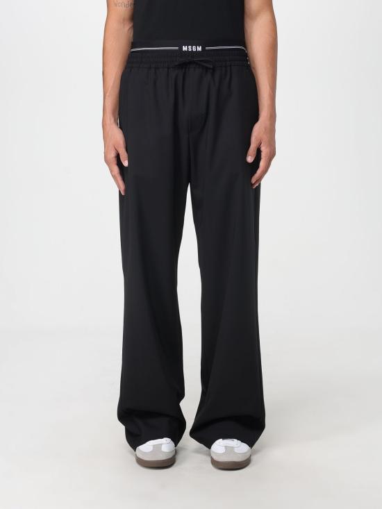 25FW 엠에스지엠 스트레이트 팬츠 3940MP12257605 99 Black