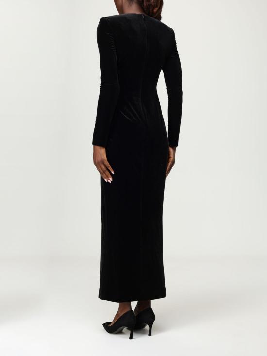 25FW 셀프 포트레이트 롱 원피스 AW25128MB Black - SELF PORTRAIT