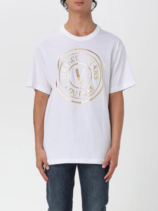 25FW 베르사체 반팔 티셔츠 79GAHT01CJ00T G03 White