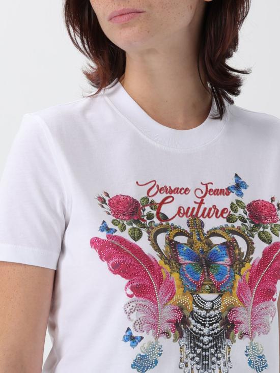 25FW 베르사체 반팔 티셔츠 79HAHE02CJ00E 003 White - VERSACE