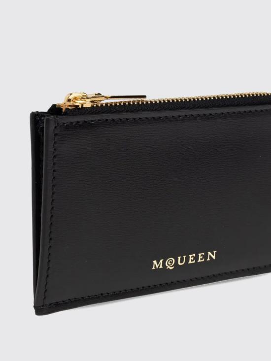 25FW 알렉산더 맥퀸 지갑 8368841MAAF 1000 Black - ALEXANDER MCQUEEN