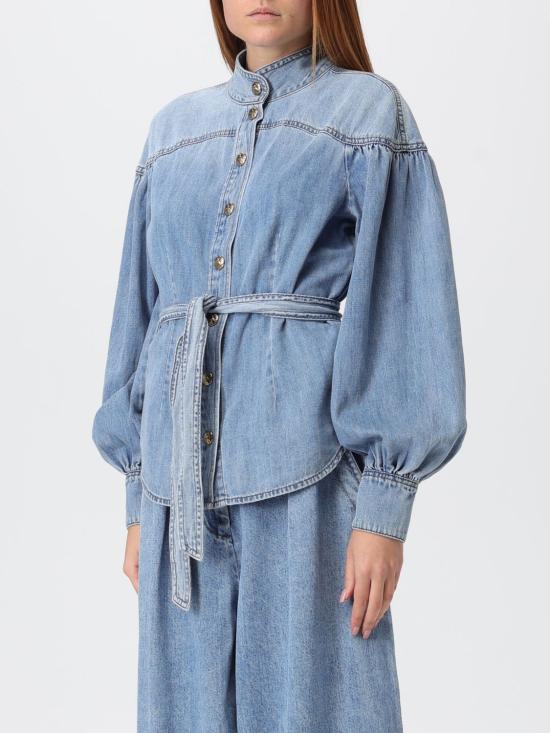 25FW 짐머만 데님 셔츠 5010TF25R DWBL Blue - ZIMMERMANN