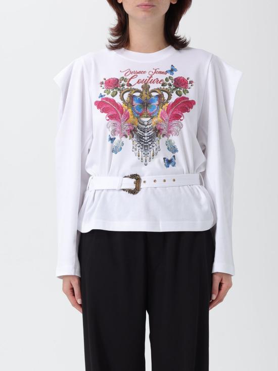 25FW 베르사체 반팔 티셔츠 79HAHE03CJ01E 003 White