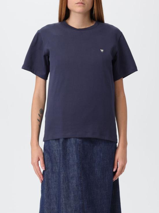 25FW 위켄드막스마라 반팔 티셔츠 2525976021600 007 Blue