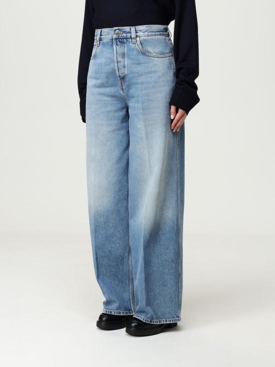 25FW 구찌 와이드 레그 데님 팬츠 816971XDC7S 4009 Gnawed Blue - GUCCI