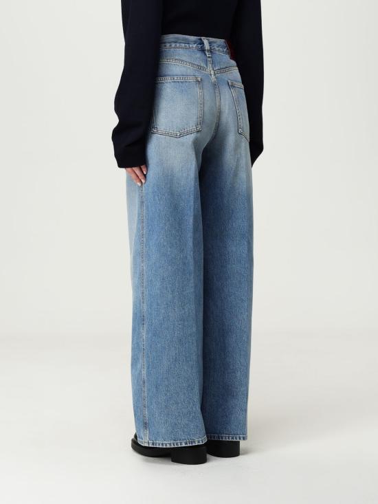 25FW 구찌 와이드 레그 데님 팬츠 816971XDC7S 4009 Gnawed Blue - GUCCI