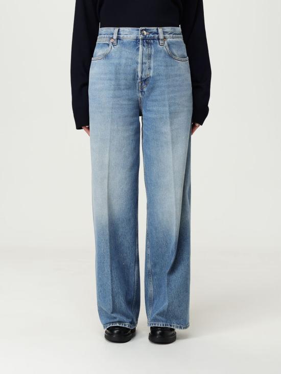 25FW 구찌 와이드 레그 데님 팬츠 816971XDC7S 4009 Gnawed Blue