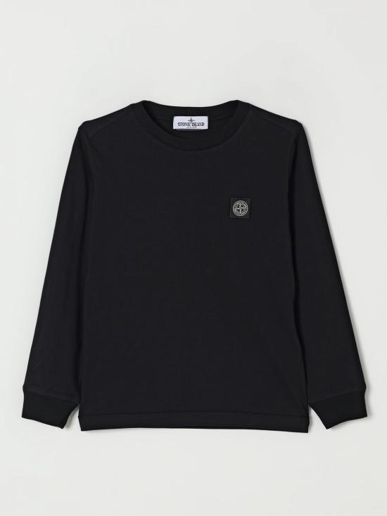 25FW [키즈] 스톤 아일랜드 티셔츠 2100003S0047 V0029 Black