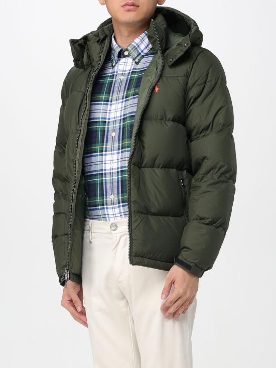 25FW 폴로 랄프로렌 고햄 다운 재킷 710968278 002 Green - POLO RALPH LAUREN