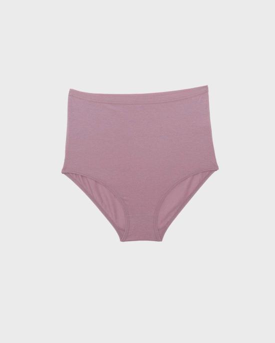  베이스레인지 팬티 대나무 리오셀 하이웨이스트 벨 팬츠 스틸 퍼플