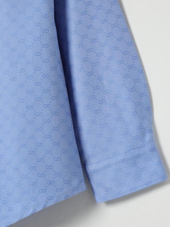 25FW [키즈] 구찌 셔츠 824853XWA5J 4910 Gnawed Blue - GUCCI