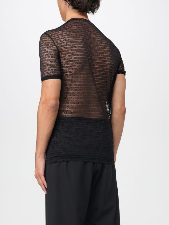 25FW 디스퀘어드2 반팔 티셔츠 D9M3L5750 001 Black - DSQUARED2