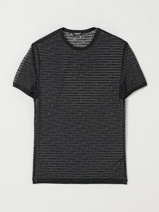 25FW 디스퀘어드2 반팔 티셔츠 D9M3L5750 001 Black