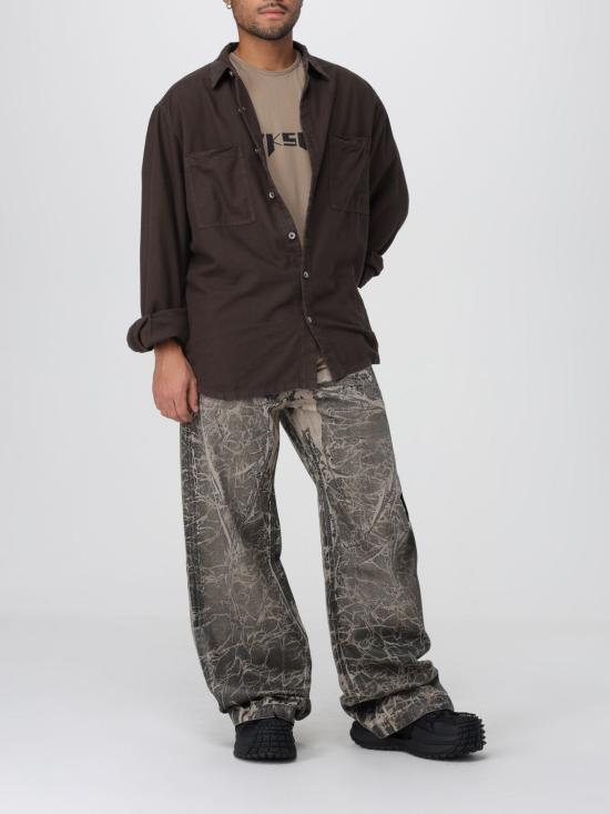 25FW 다크쉐도우 긴팔 셔츠 DU02E7299CFL 78 Brown - DRKSHDW