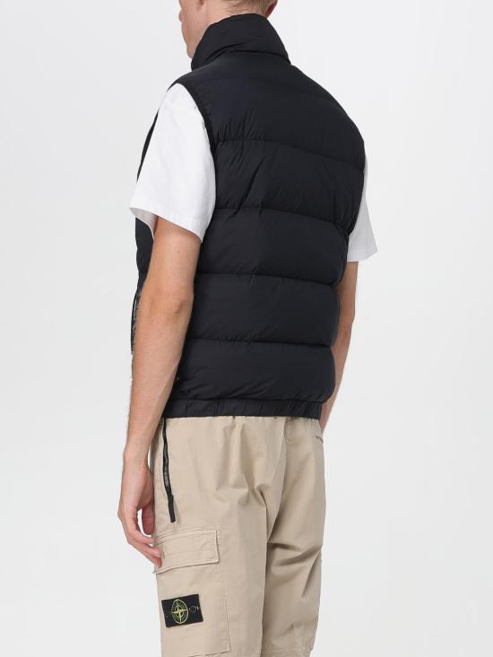 25FW 스톤 아일랜드 심리스 터널 나일론 다운-TC 다운 베스트 G100007S0028 V0029 Black - STONE ISLAND