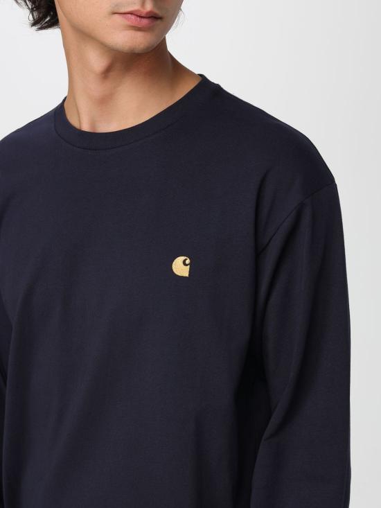 25FW 칼하트 WIP 긴팔 티셔츠 I026392 00HXX Navy - CARHARTT WIP